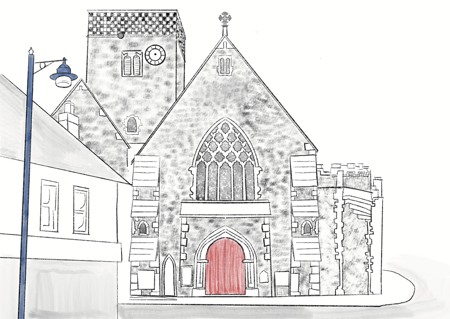 Holy Trinity Church | Dartford | A6 Art Print