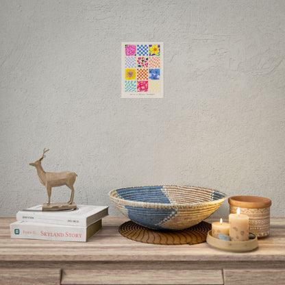 Floral Patchwork  Poster | "You Are So Blooming Beautiful"