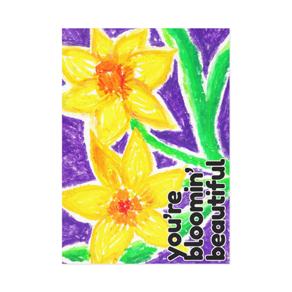 February | Daffodil | Flower of the Month Fine Art Postcards