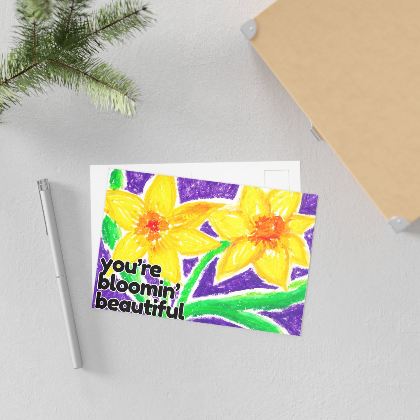 February | Daffodil | Flower of the Month Fine Art Postcards