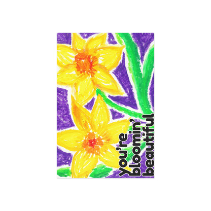 February | Daffodil | Flower of the Month Fine Art Postcards