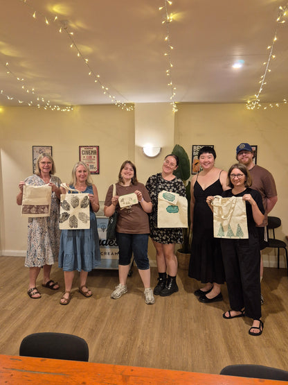 Print & Sip | Learn to Linocut (Beginner Friendly)