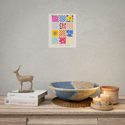 Floral Patchwork  Poster | "You Are So Blooming Beautiful"