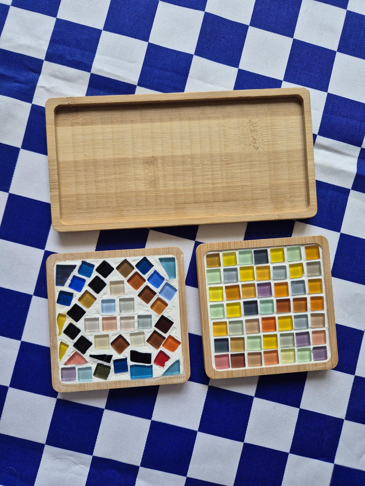 Handmade Mosaic Coaster Kit | Everything included