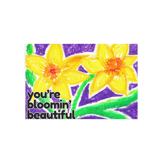 February | Daffodil | Flower of the Month Fine Art Postcards