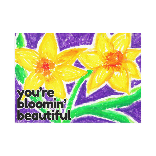 February | Daffodil | Flower of the Month Fine Art Postcards