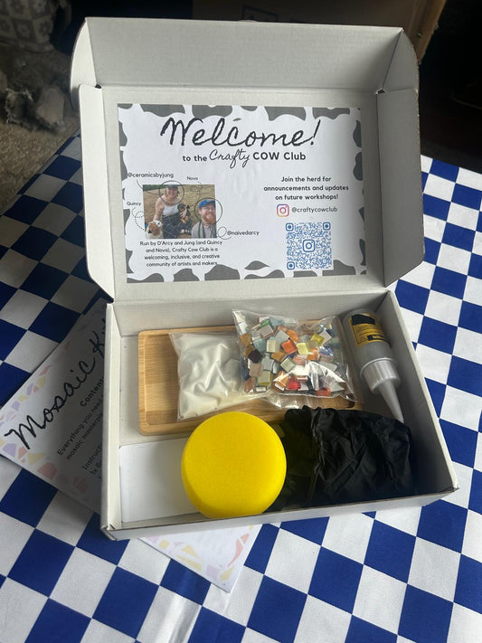 Handmade Mosaic Coaster Kit | Everything included